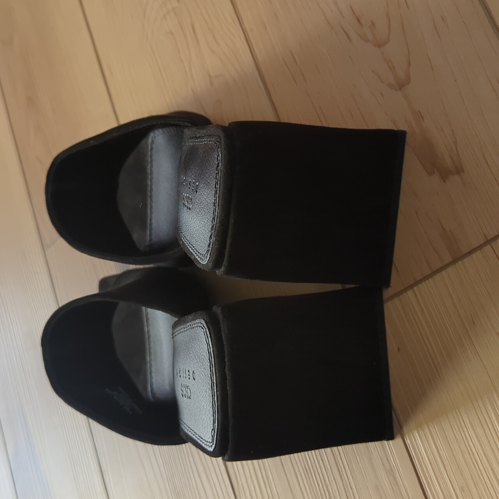 ASOS Design Black chunky heel mules size 8 - Picture 5 of 12